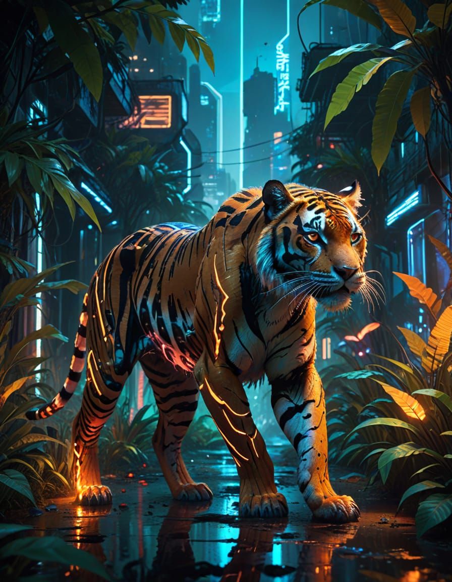 Cyberpunk Jungle Goddess Unveiled