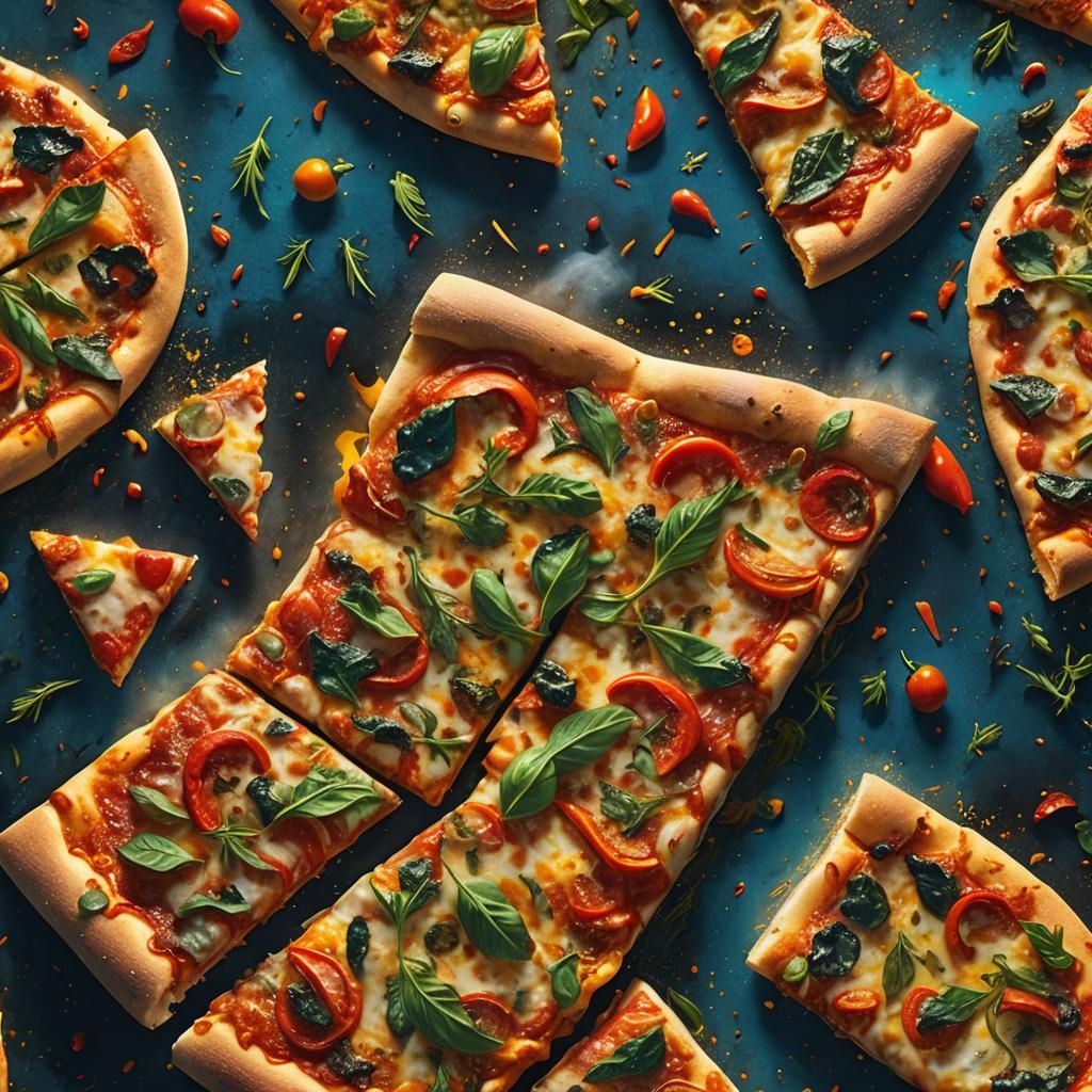 Mouthwatering Pizza Straight From the Oven: Fantasy Art