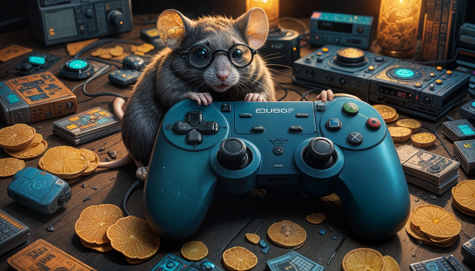 Cozy Gaming Mouse in a Fantastical World