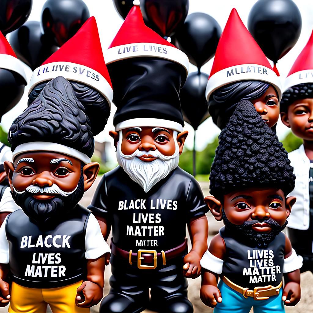 Black Lives Matter Gnomes: Anatomically Accurate