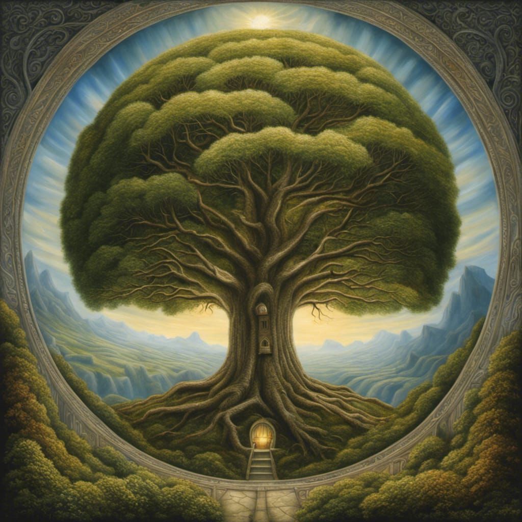 Tree of Life Inside Earth, Mike Worrall Style