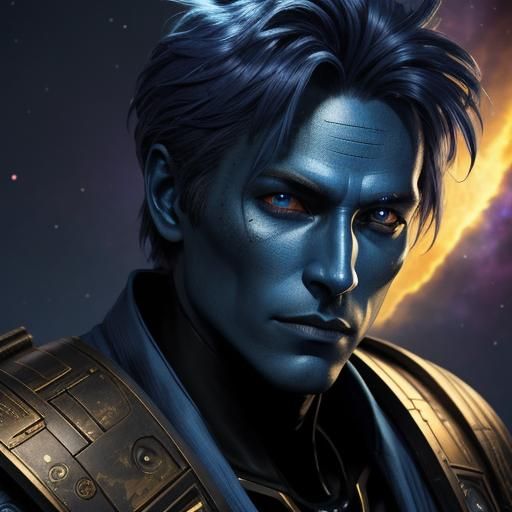 Alien Spaceship Pirate Captain in Sci-Fi Digital Art