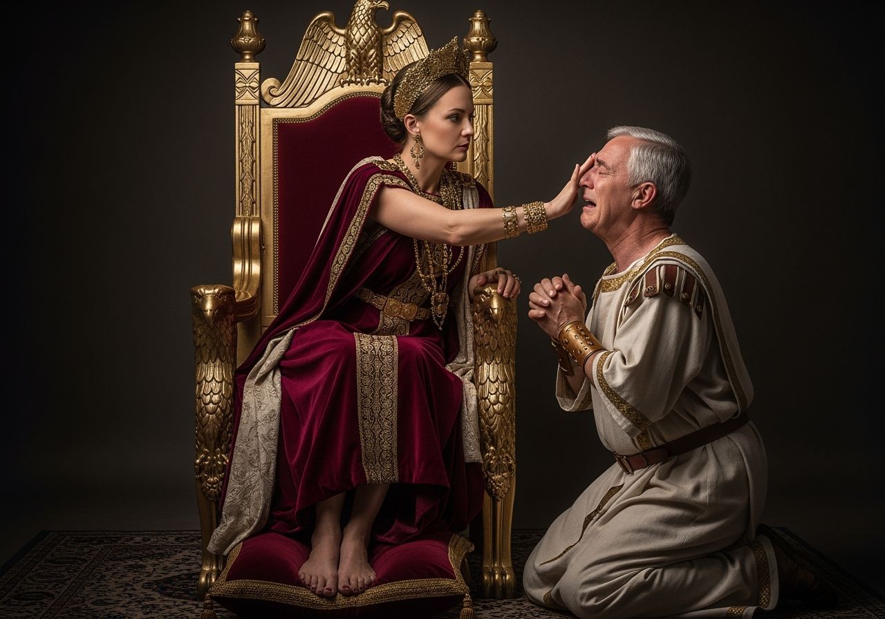 Roman Empress Slapping Senator, Professional Photography