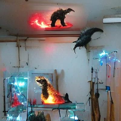 Taxidermied Godzilla: A Natural History Oddity