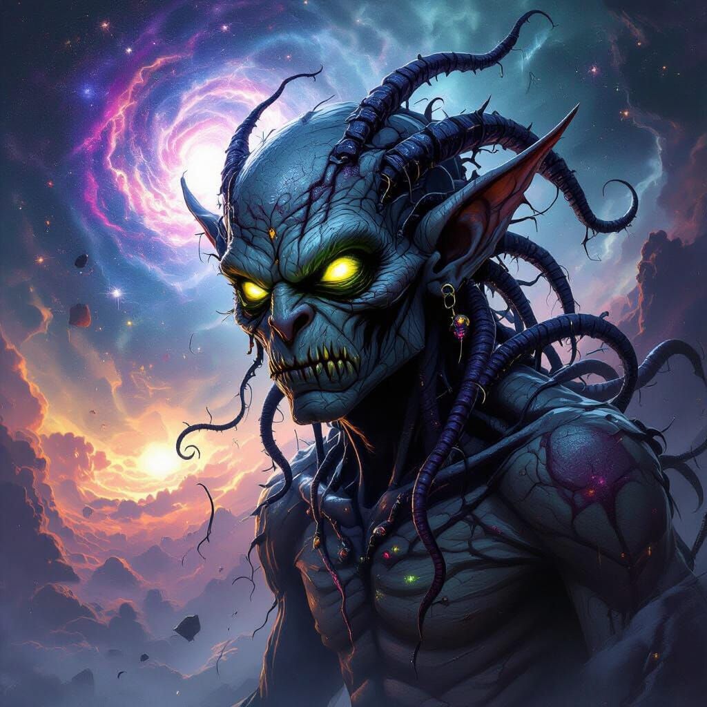 Eldritch Goblin Monstrosity Cosmic Horror Art