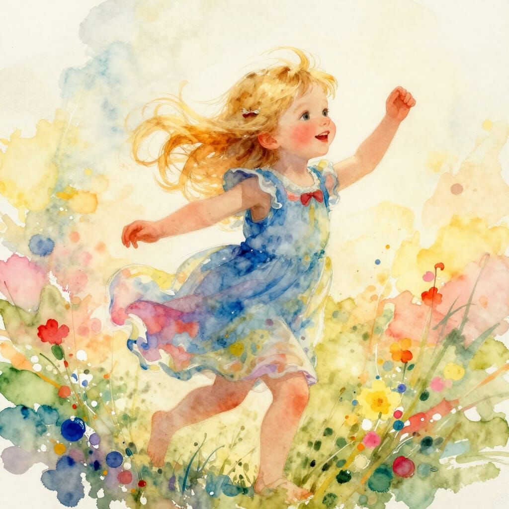 My daughter greets me when I return home