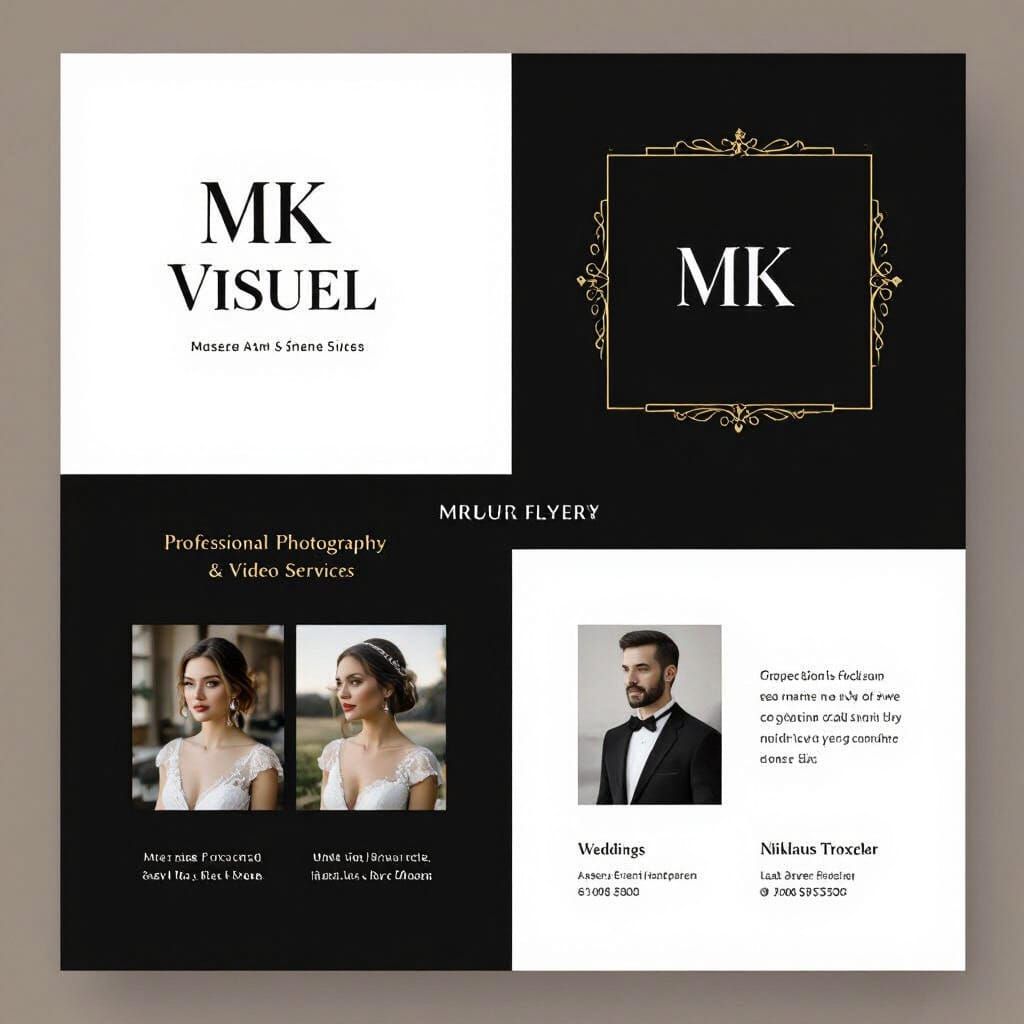 Elegant Flyer Design for Photography & Video Studio