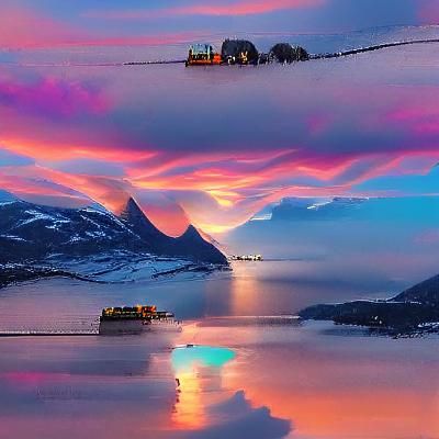 AI Generated Norway Landscape