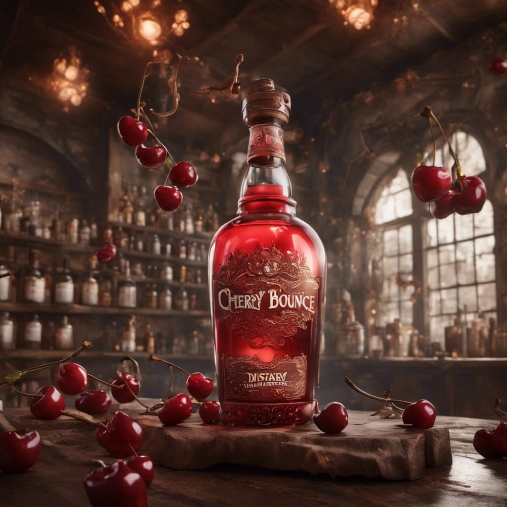 King Family Distillers Cherry Bounce in Detailed Matte Paint...