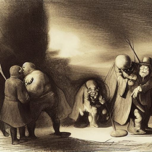 Night Shadows Dance: Grotesque Expressionist Horror