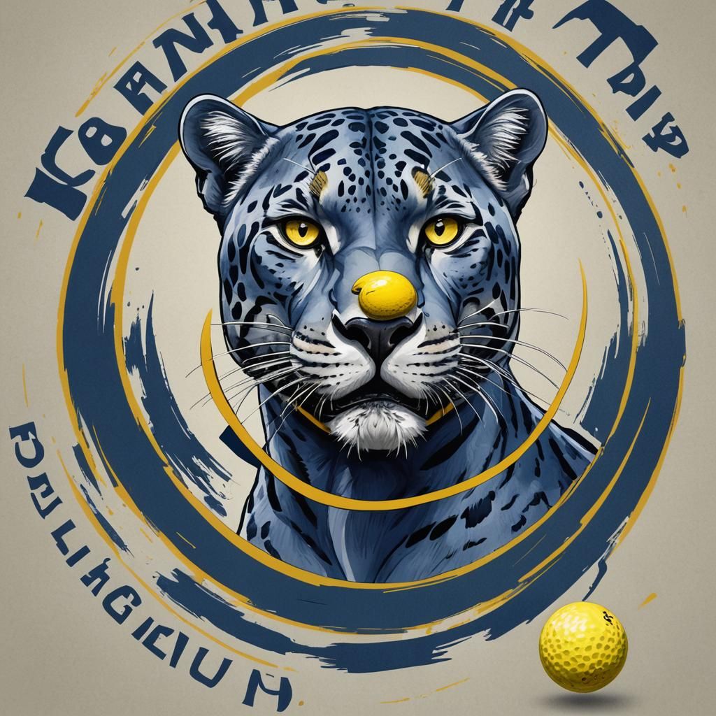 O'Fallon Panthers Girls Golf Team Logo in Digital Art