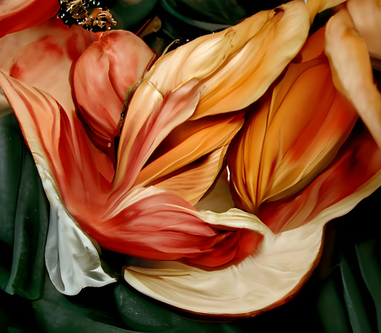 Baroque Flowers in the Style of Caravaggio