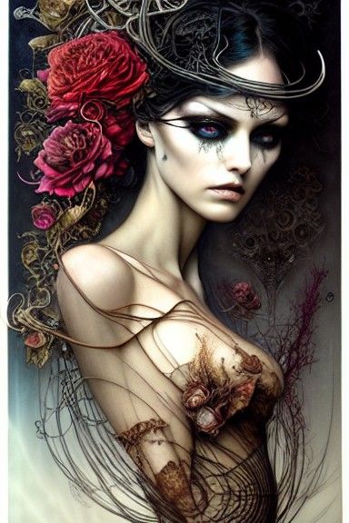 Eldritch Elegance: Intricate Digital Painting