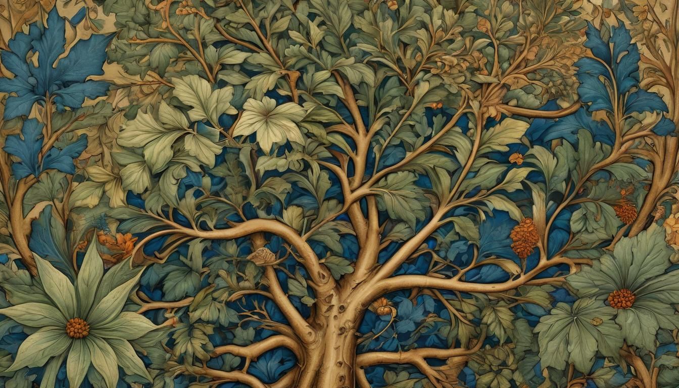 Mandrake Root Botanical Drawing in Medieval Italian Style