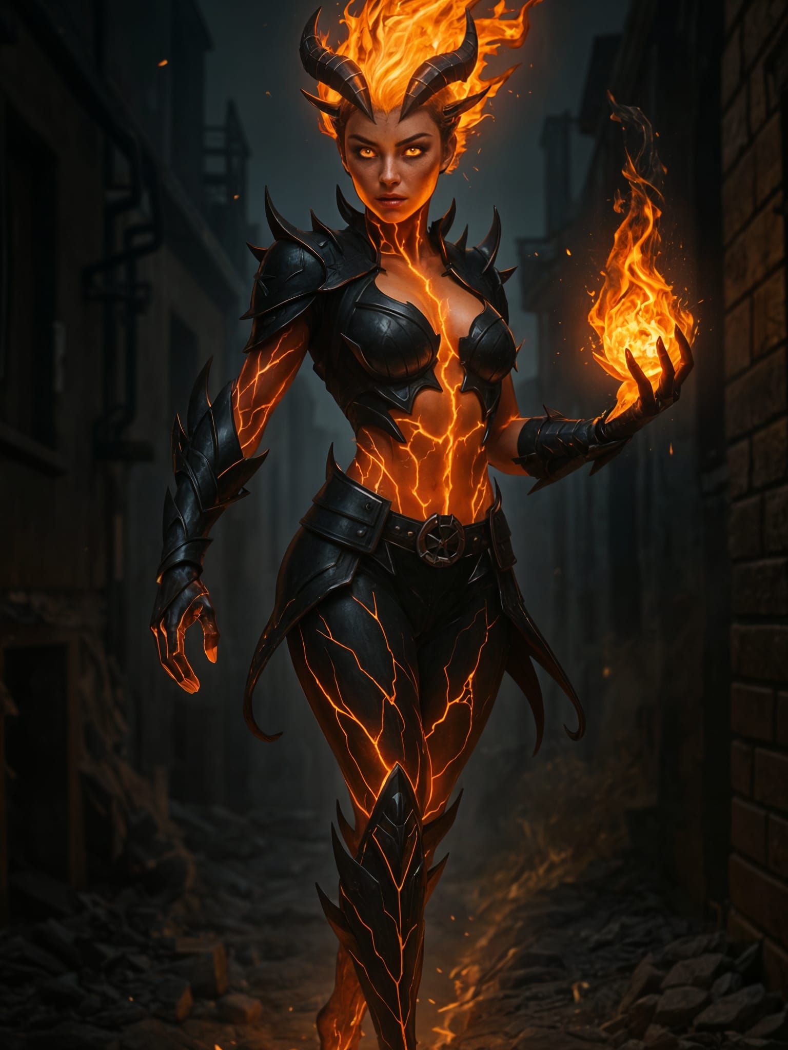 Fire Elemental in Volcanic Armor