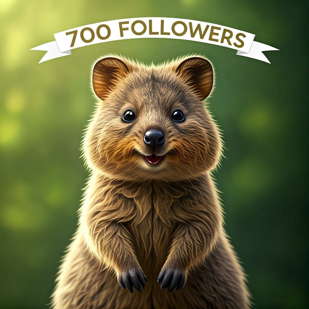 Smiling Quokka Celebrates 700 Followers