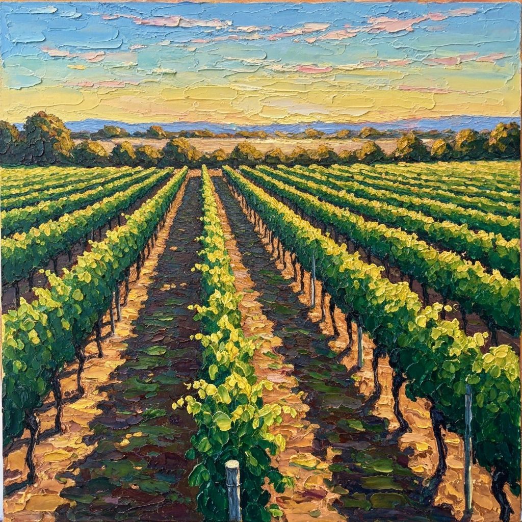 Vineyard in the morning