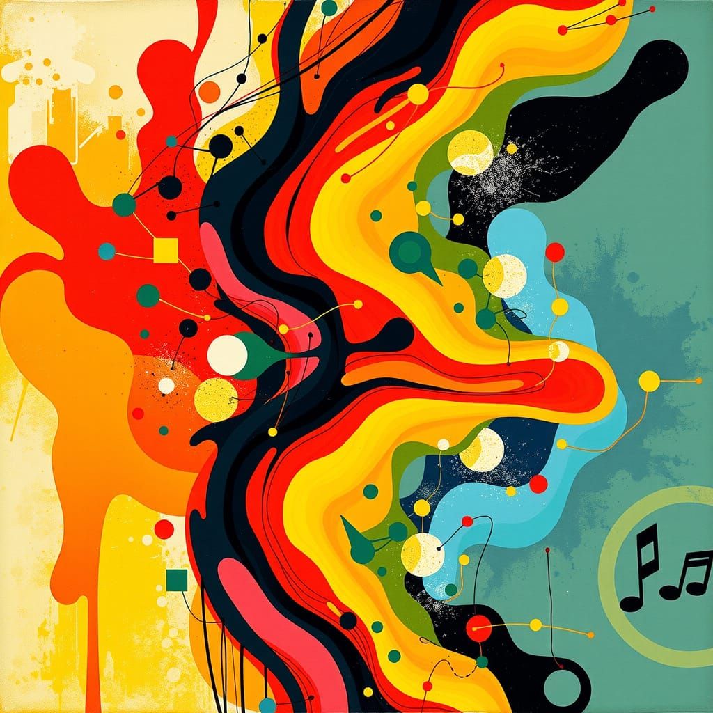 Abstract Composition Inspired by Music