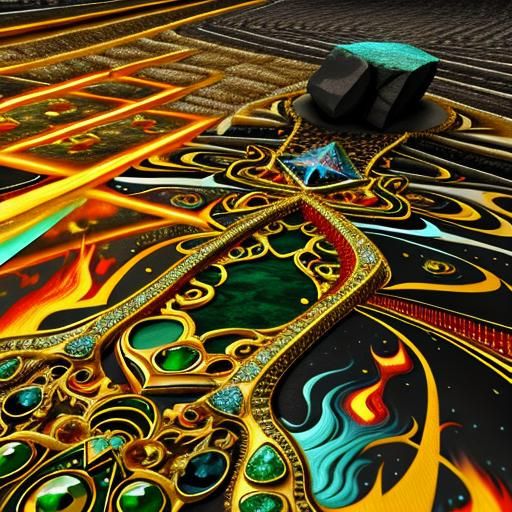 Fantastical Jewelry Art with Vivid Fractal Elements