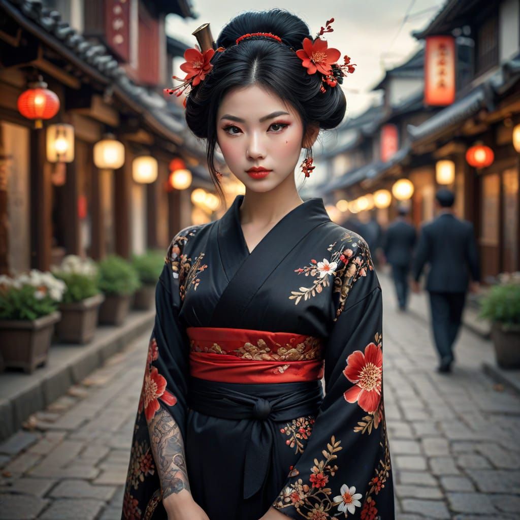 énigmatique geisha