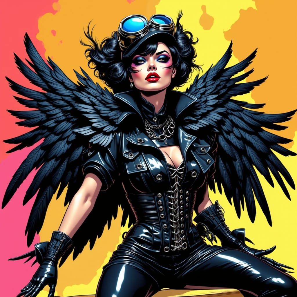 Steampunk Raven: Pulp Comic Anthropomorphic Hero