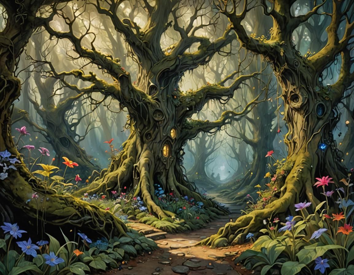 Enchanted Fairy Forest: A Whimsical Digital Painting