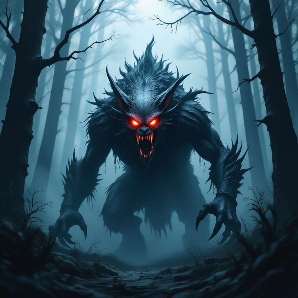 Terrifying Monster Emerges From Dark Forest