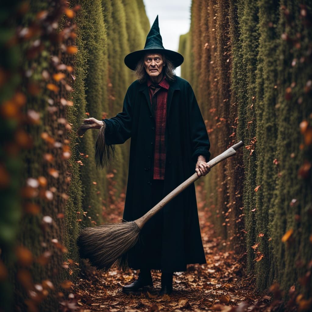 Baba Yaga as Jack Torrance in Hedge Maze