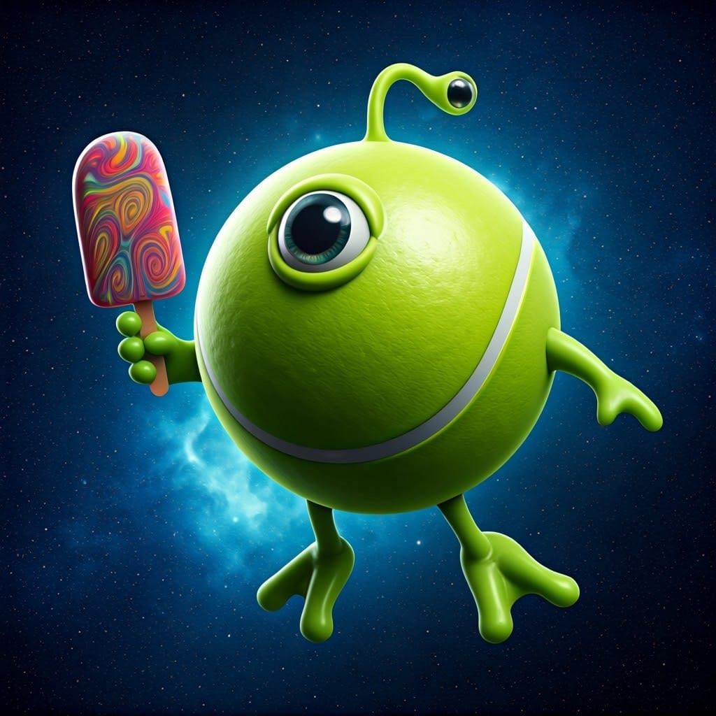 Vibrant, Technicolor Alien Explorers Galactic Wonderland