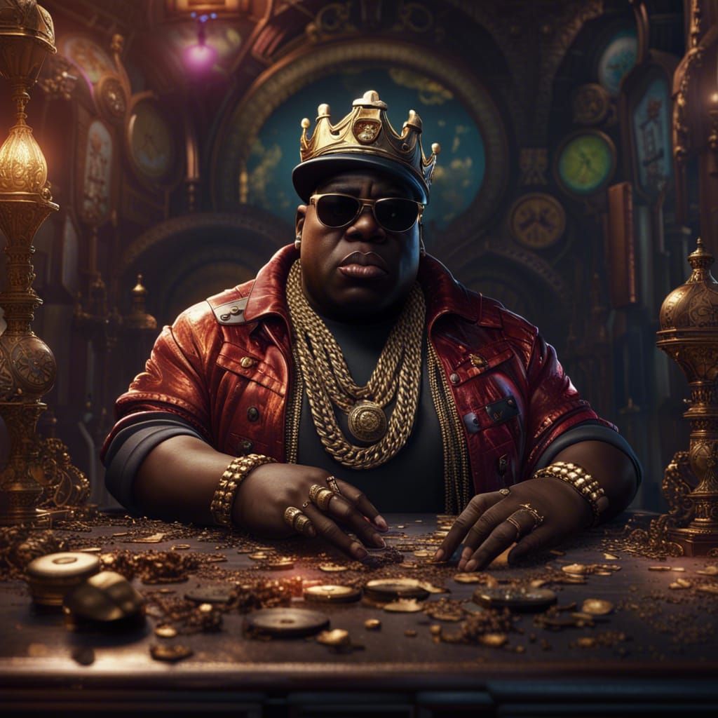 Biggie Smalls Hip-Hop Fashion: Detailed Concept Art
