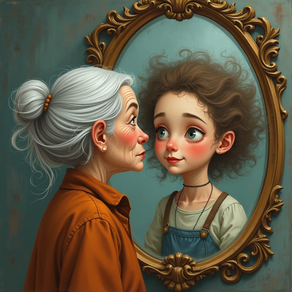 Wisdom and Wonder: A Grandma's Inner Child Revealed in Dream...