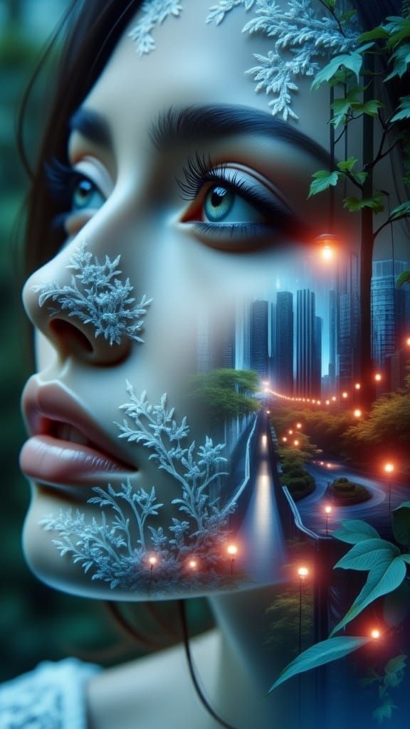 Ethereal Dreamscapes: Double Exposure Vision