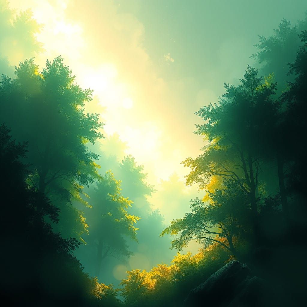 Surreal Golden Enchantment