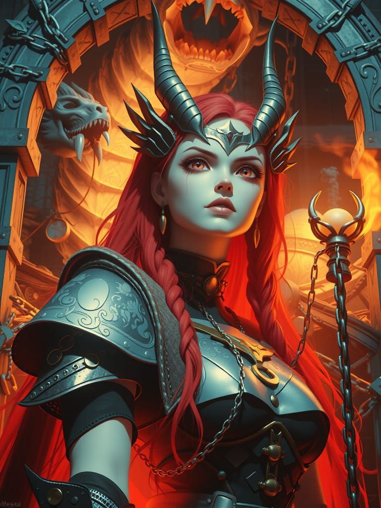 Daring Adventurer Defies Ancient Dragon Lair in 3D Anime Sty...