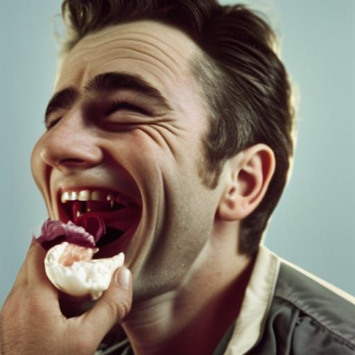 James Dean Laughing: Professional Portrait Photography