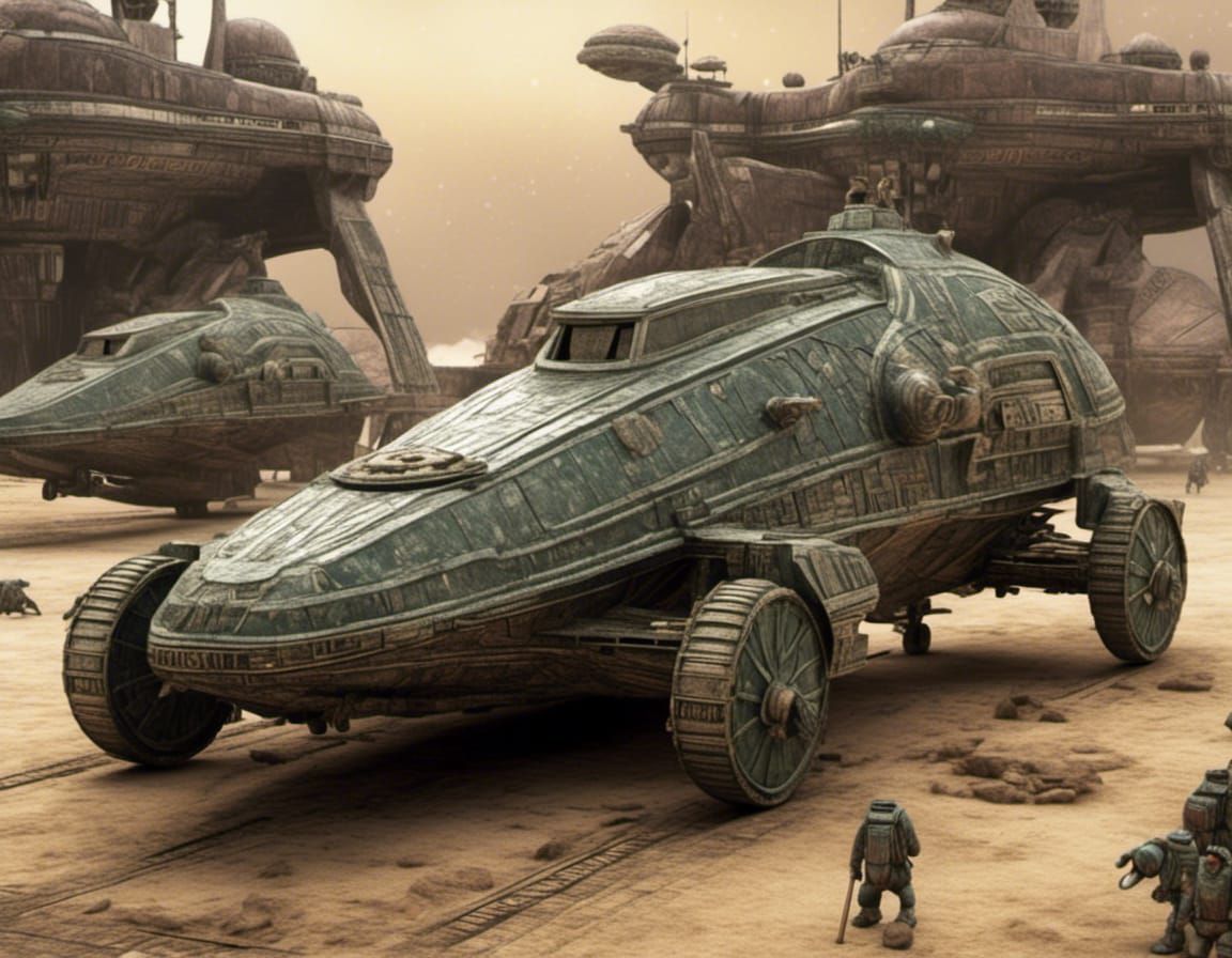 Vintage Hotrod in Maximalist Cinematic Style