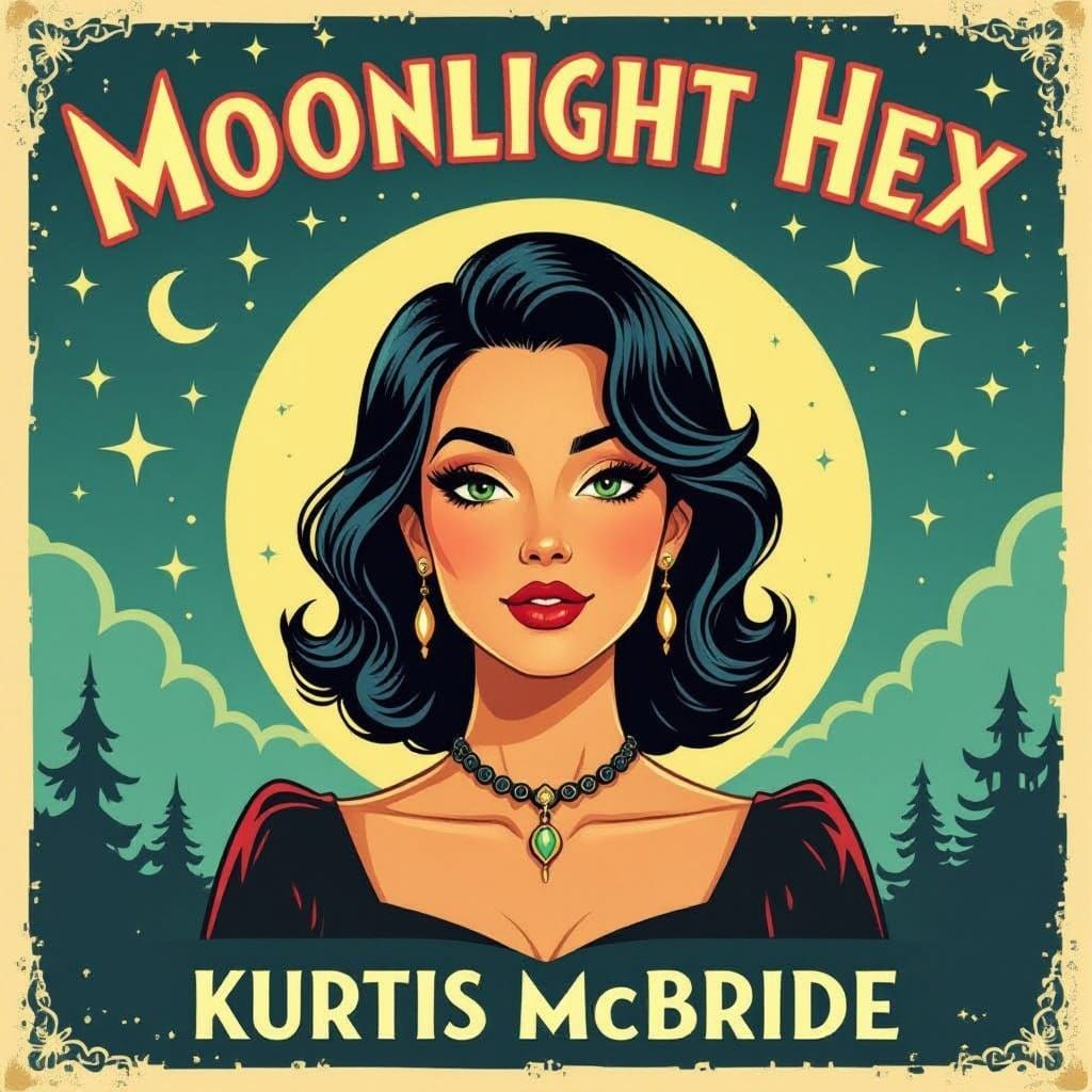 Moonlight Hex Album Cover in Retro Vibe