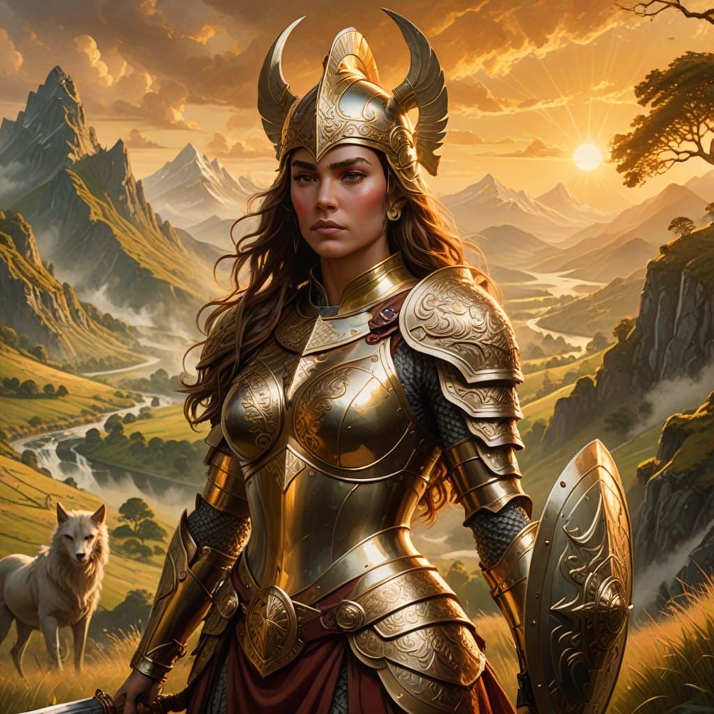 Goddess of the British Landscape: Fantasy Illustration