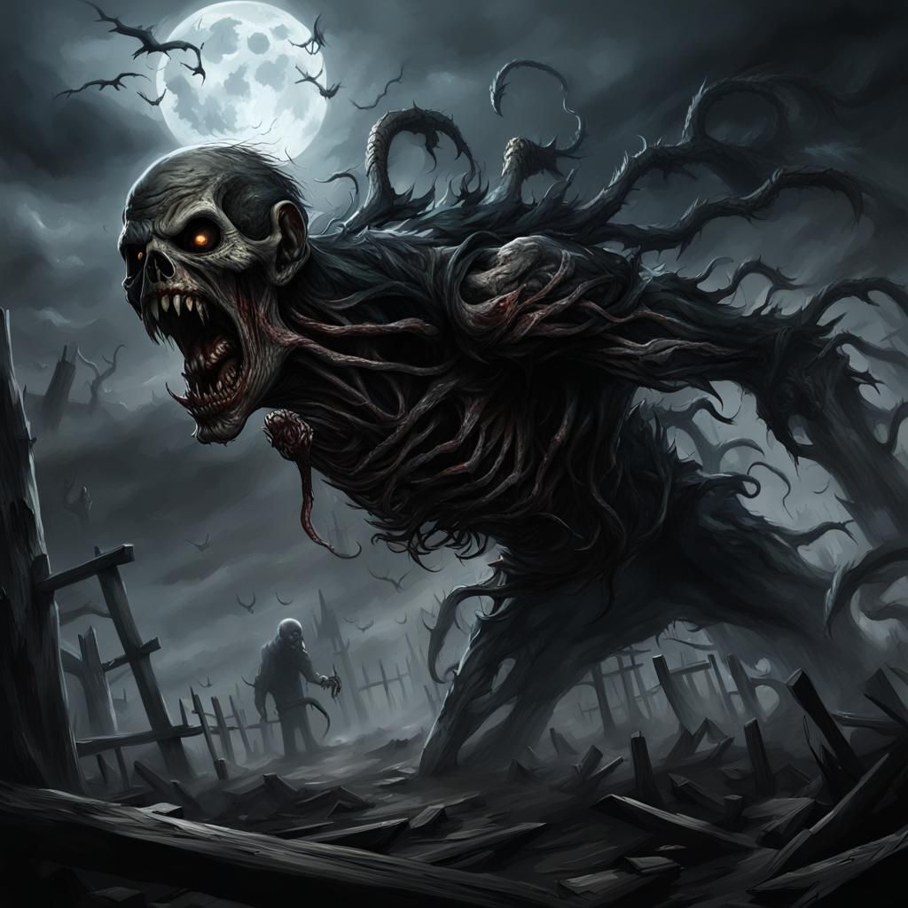 Night Terrors Dark Fantasy Concept Art