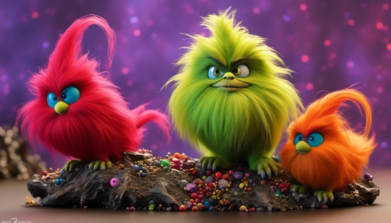 Grinch-Inspired Gnome in Horrorcore Halloween Style