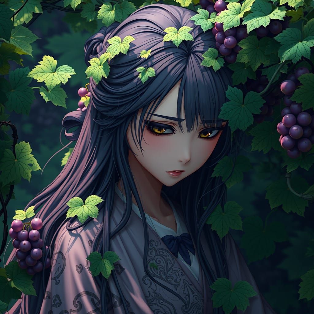 Young Woman Tormented by Nature's Reflection