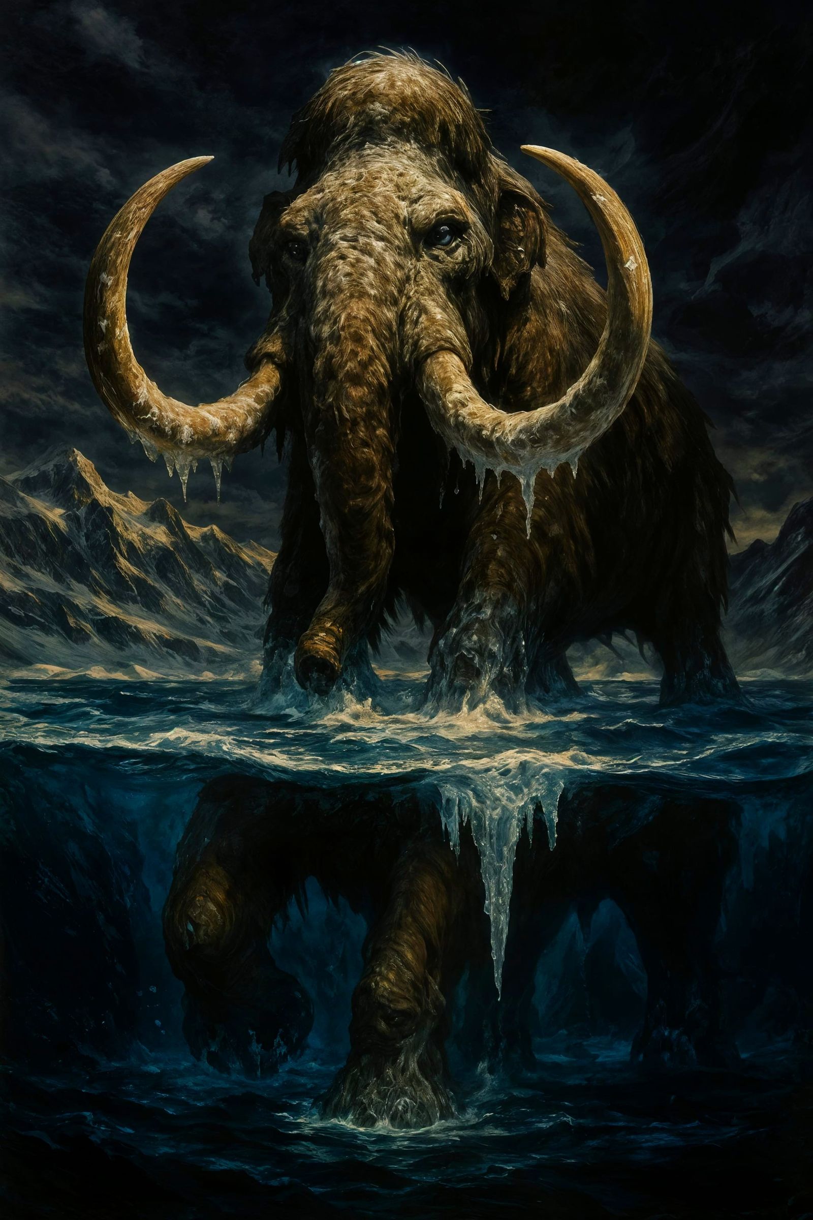 Mammoth in Arctic Storm