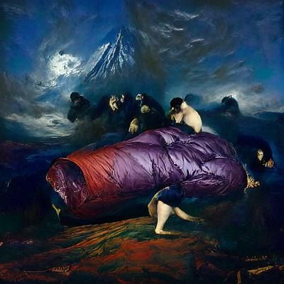 Surreal Sleeping Bag Consumes Occupant