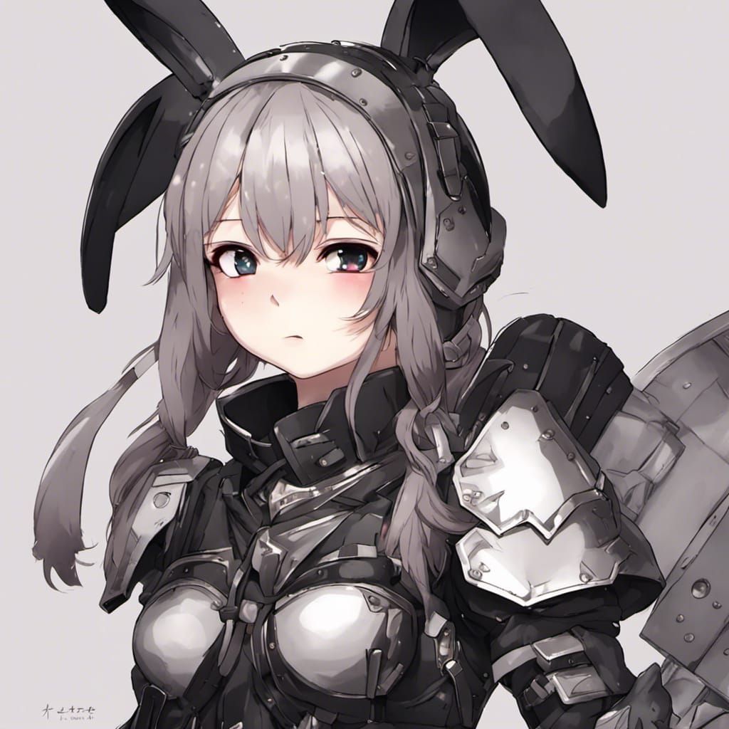 Rabbit in Black Armor, Anime Style