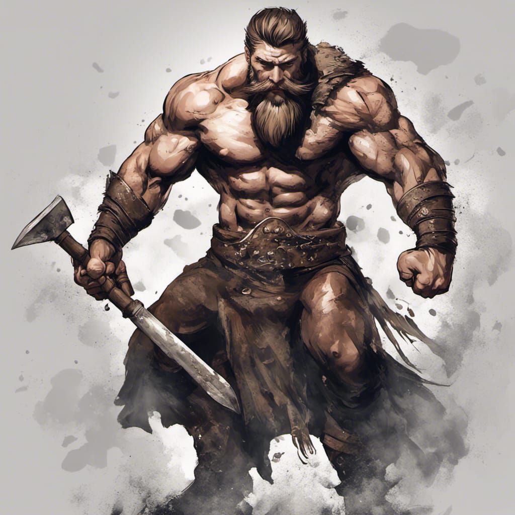 Formidable Warrior with Axe