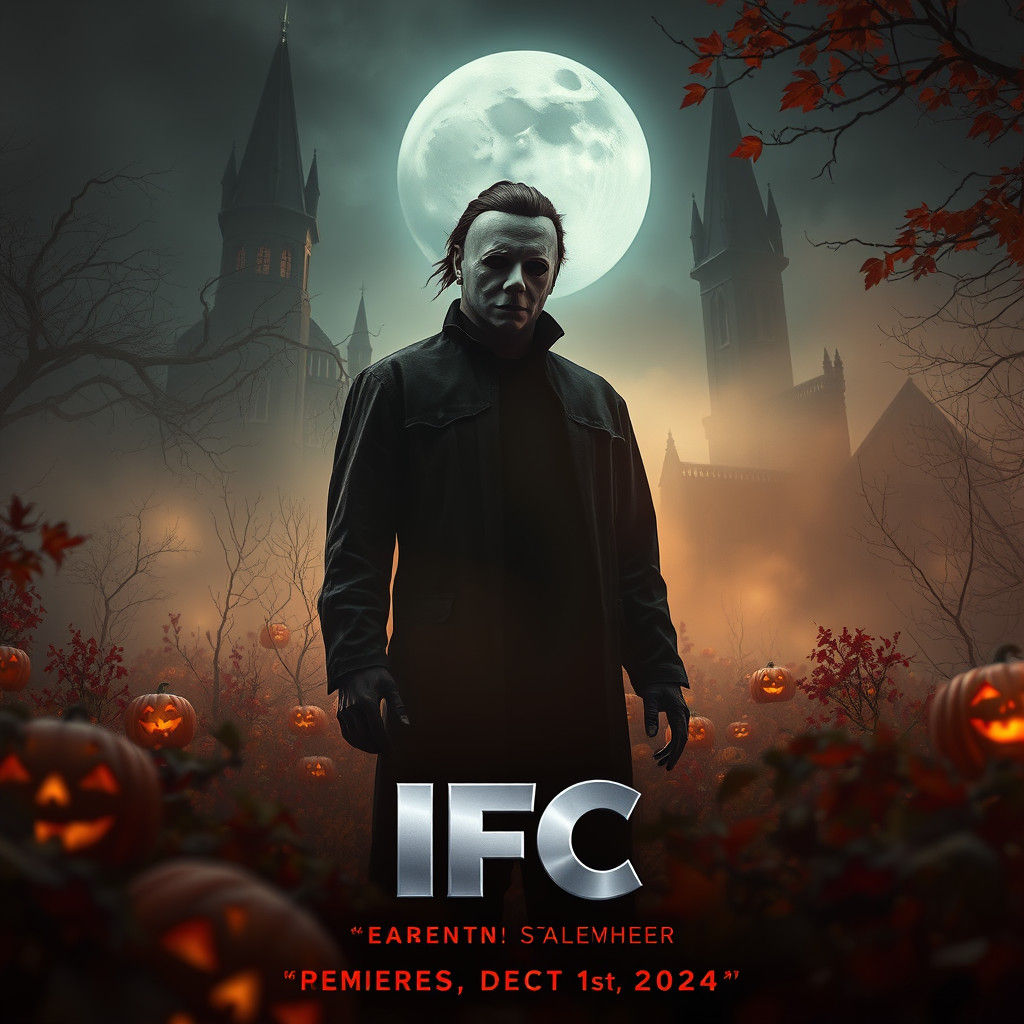 Michael Myers Halloween Landscape in Matte Painting Style