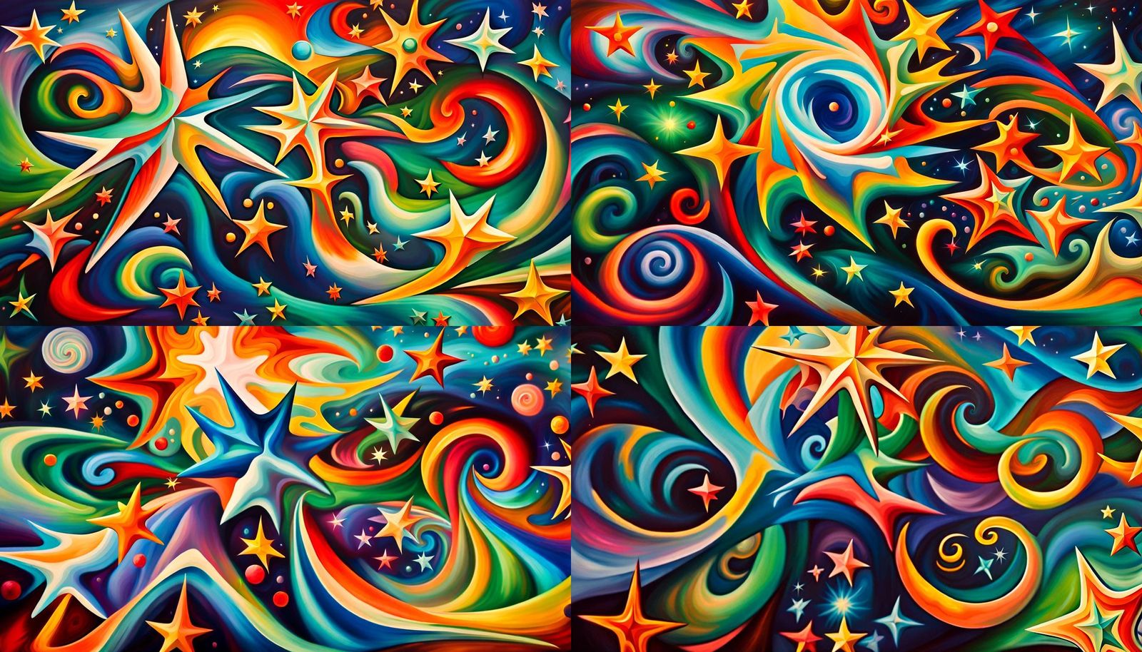 Swirling Newborn Stars in Iridescent Plasma Maelstrom