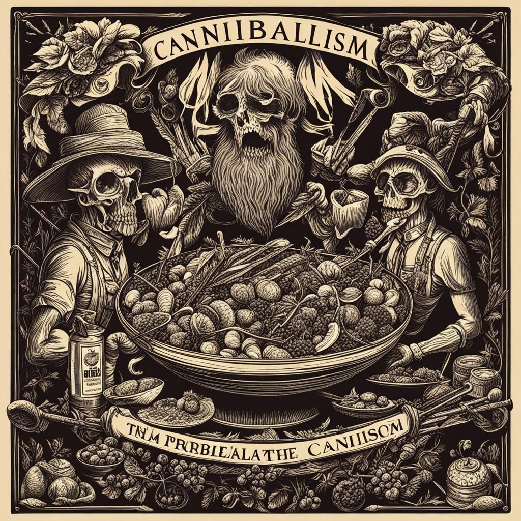 AI Interpretation of Cannibalism Concept