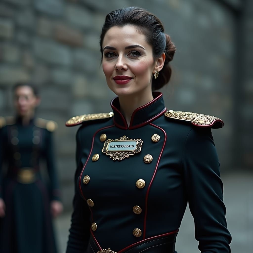 Authoritative Prison Governess Mistress DeAth in Ornate Unif...