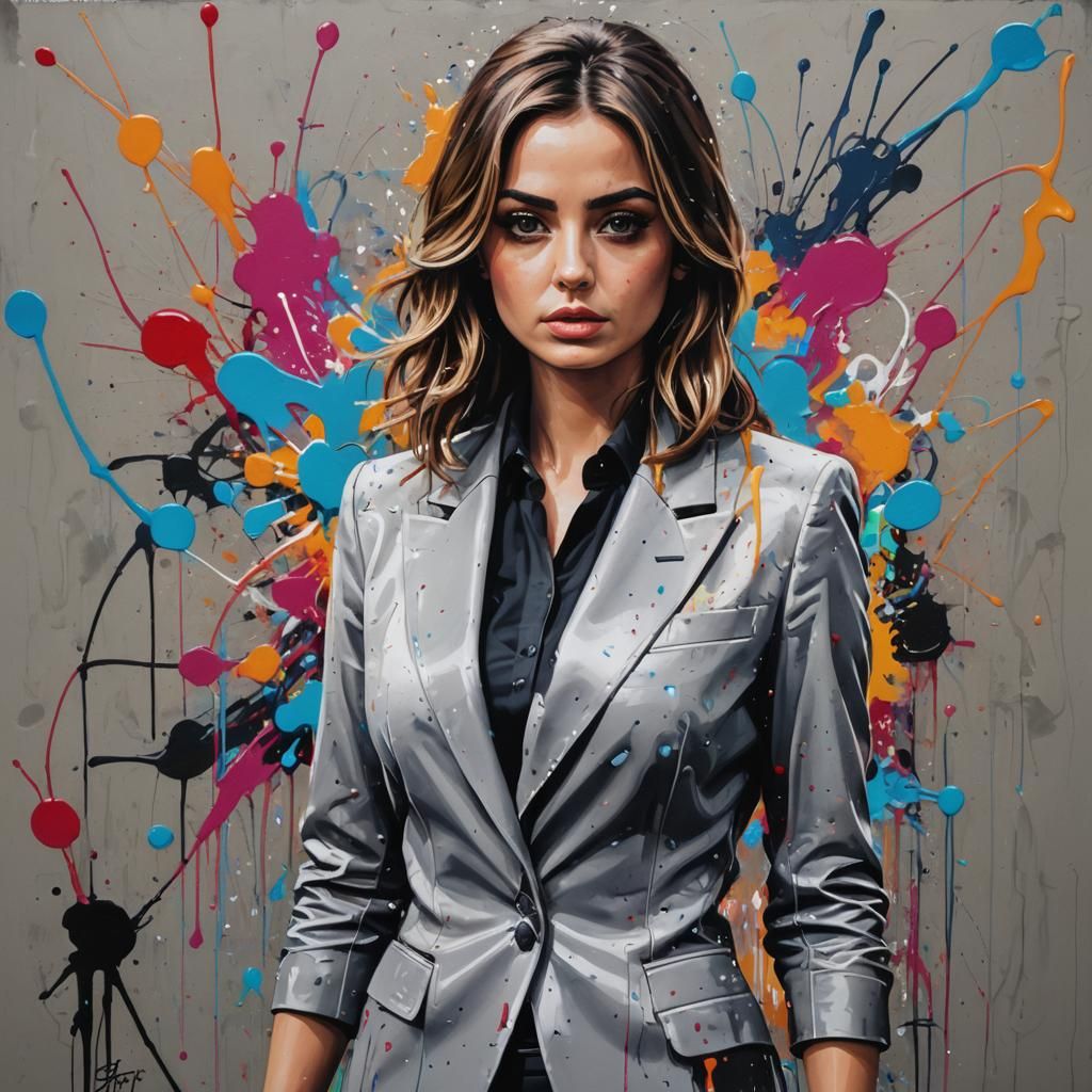 Ana De Armas as 007 in Graffiti Art
